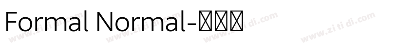 Formal Normal字体转换